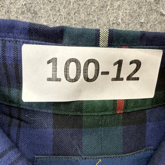 Ralph Lauren Oxford Shirt Men XL Blue Green Plaid Classic Fit Long Sleeve OCBD z - Picture 14 of 14